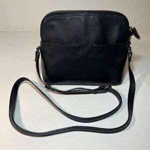 Rachel Roy crossbody black leather bag